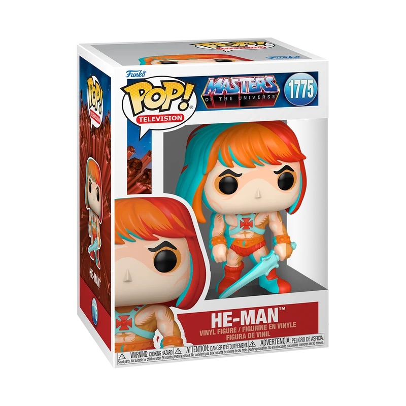 Funko Pop Animation: Los Amos Del Universo - He Man Retro Neon